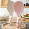 1pc; Rice Scoop; Non-stick Rice Paddle; Cute Bunny Standing Food Service Spoon; Home Creative Kawaii Rabbit Rice Shovel; Kitchen Utensils