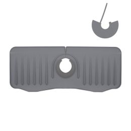 Sink Mat Kitchen Drainage Mat (Option: Gray Surrounding Border)